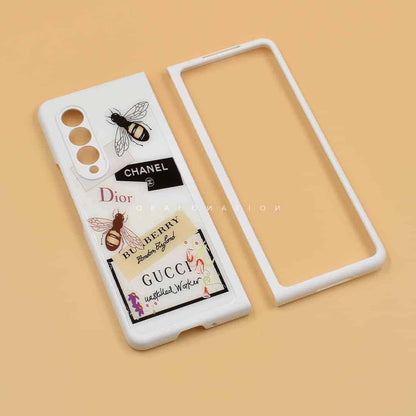Designer White Glass Back with Microfibre Cloth Inside