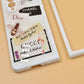 Designer White Glass Back with Microfibre Cloth Inside