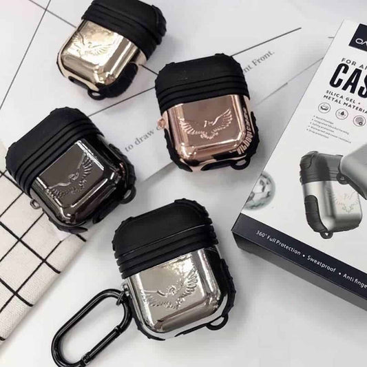 Eagle Metal + SilicaGel AirPods Case