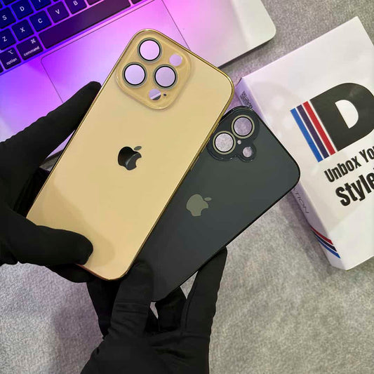 Elegant Matte Chrome Plated Lens Protection Case