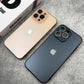 Elegant Matte Chrome Plated Lens Protection Case