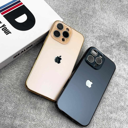Elegant Matte Chrome Plated Lens Protection Case