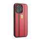 FR Premium Leather & Carbon Fibre Case With Centre Stripe