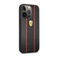 FR Premium Leather & Carbon Fibre Case With Centre Stripe