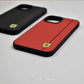FR Premium Leather & Carbon Fibre Case Side Stripes