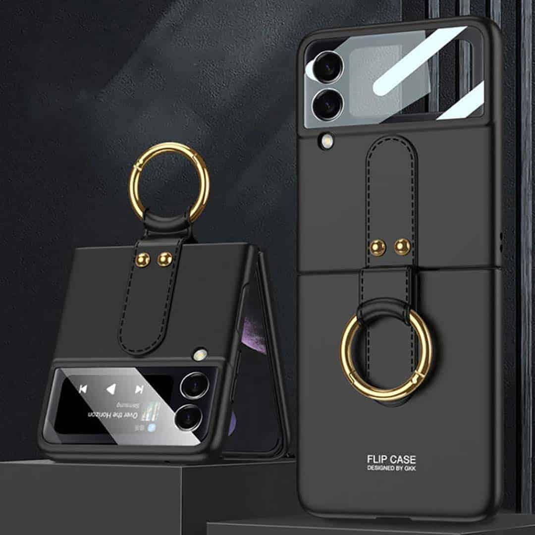 Velvet Touch Case with Ring Z Flip 3