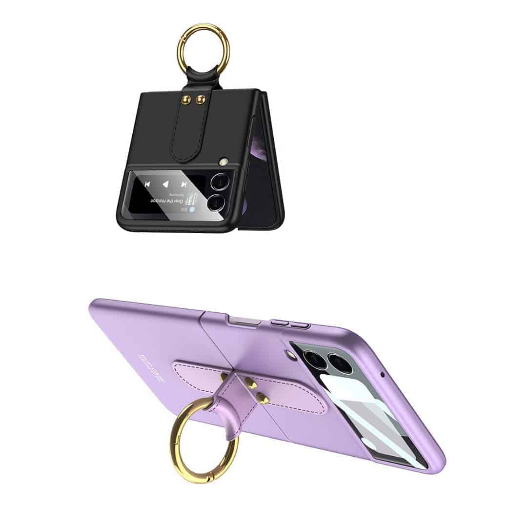 Velvet Touch Case with Ring Z Flip 3