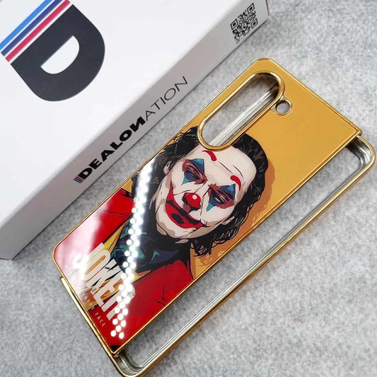 Joker Glass Back with Golden Chrome Case