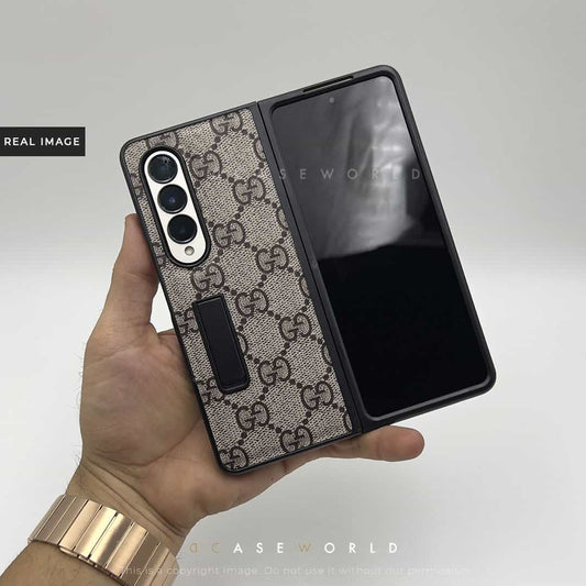 GC premium Leather Case with Back Stand For Fold  4