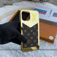 Premium Luxury Gold Plating with Leather Anti Skid Case