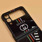 Designer GCCI Glass Back with Microfibre Cloth Inside - Flip 3