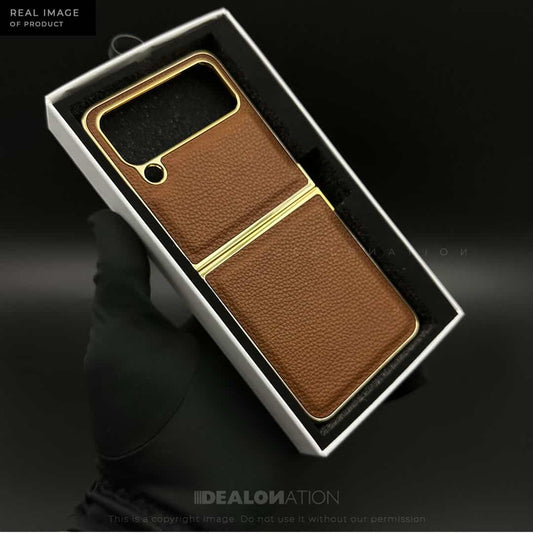 PREMIUM GRAINY LEATHER CASE FOR FILP 4