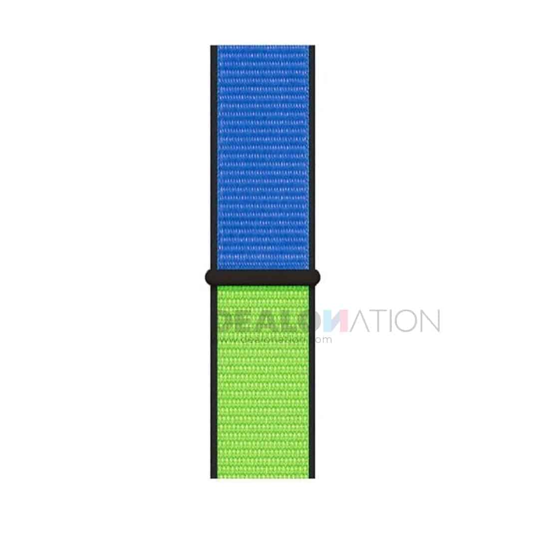 Green-Blue Dual Color Nylon Apple Watch Band (42-44MM)