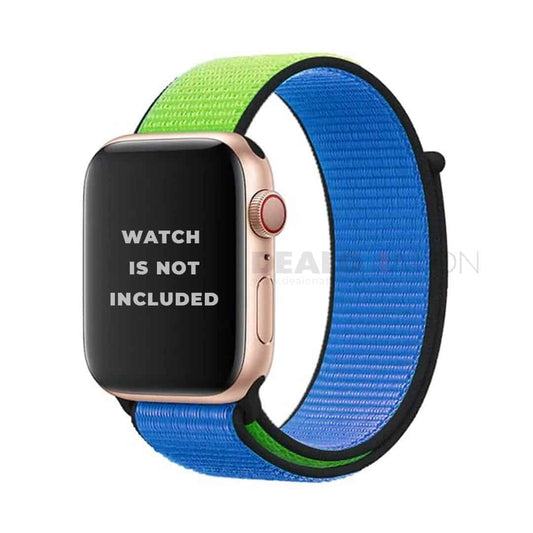 Green-Blue Dual Color Nylon Apple Watch Band (42-44MM)