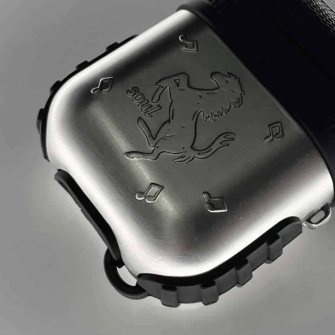 Horse Metal + SilicaGel AirPods Case