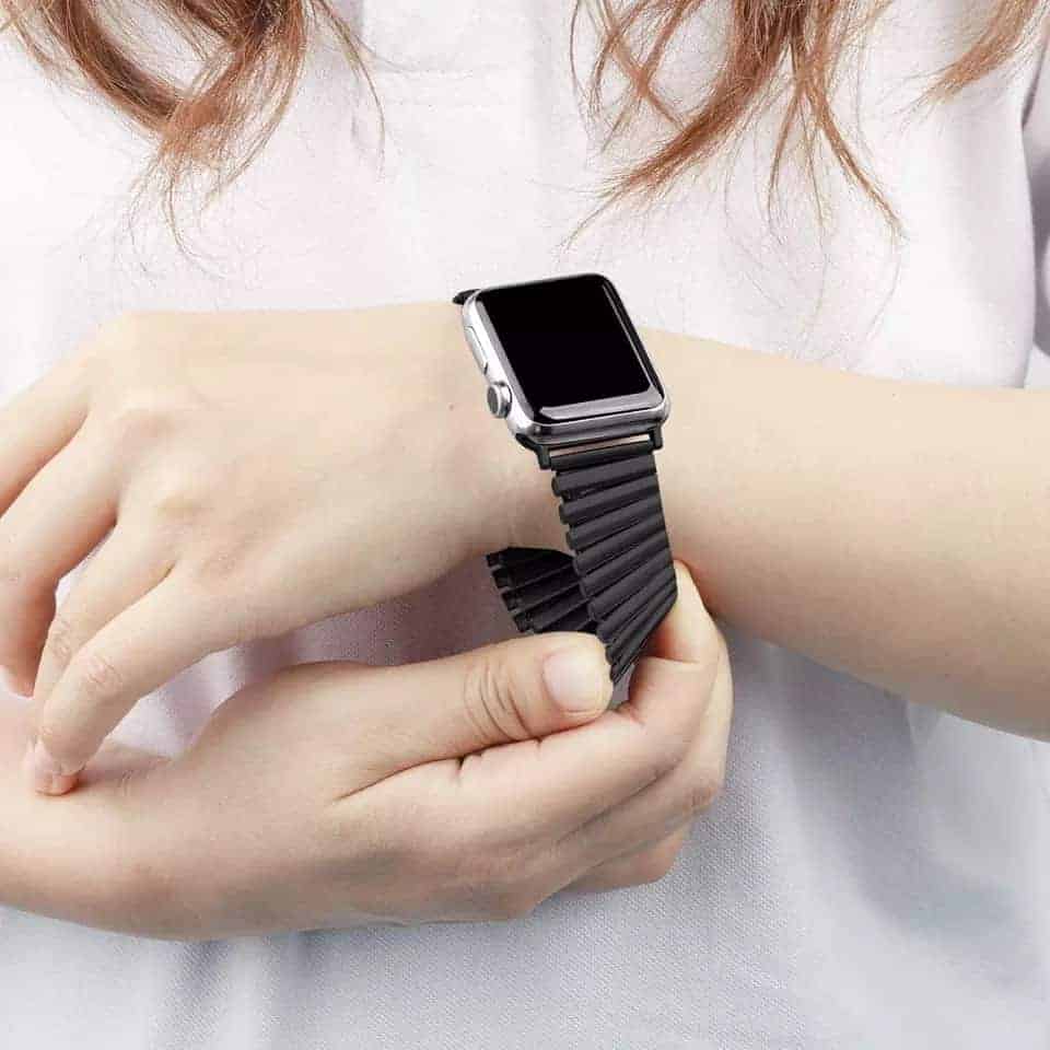 Elastic Classy Stainless Steel Apple Watch Loop (42-44MM)