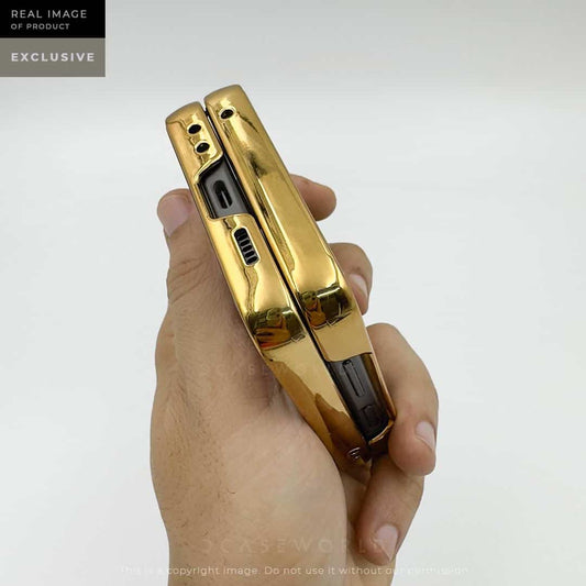 Joker Glass Back with Golden Chrome Case – Z Flip 5