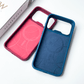 Kajsa Genuine Leather Togo Litchi Pattern back (with magsafe & o-ring)