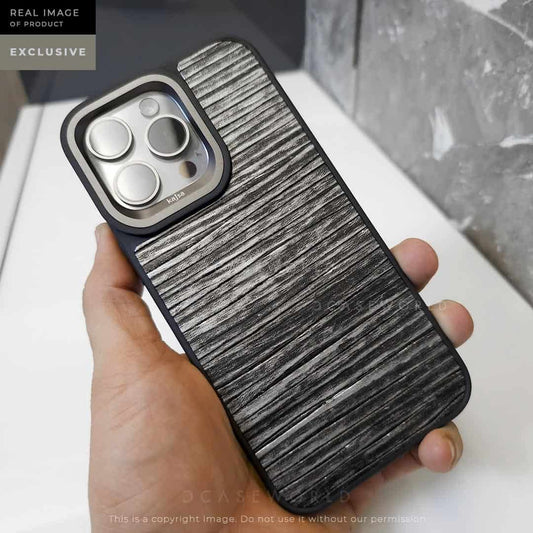 Kajsa Premium Leather Back in Black and Silver