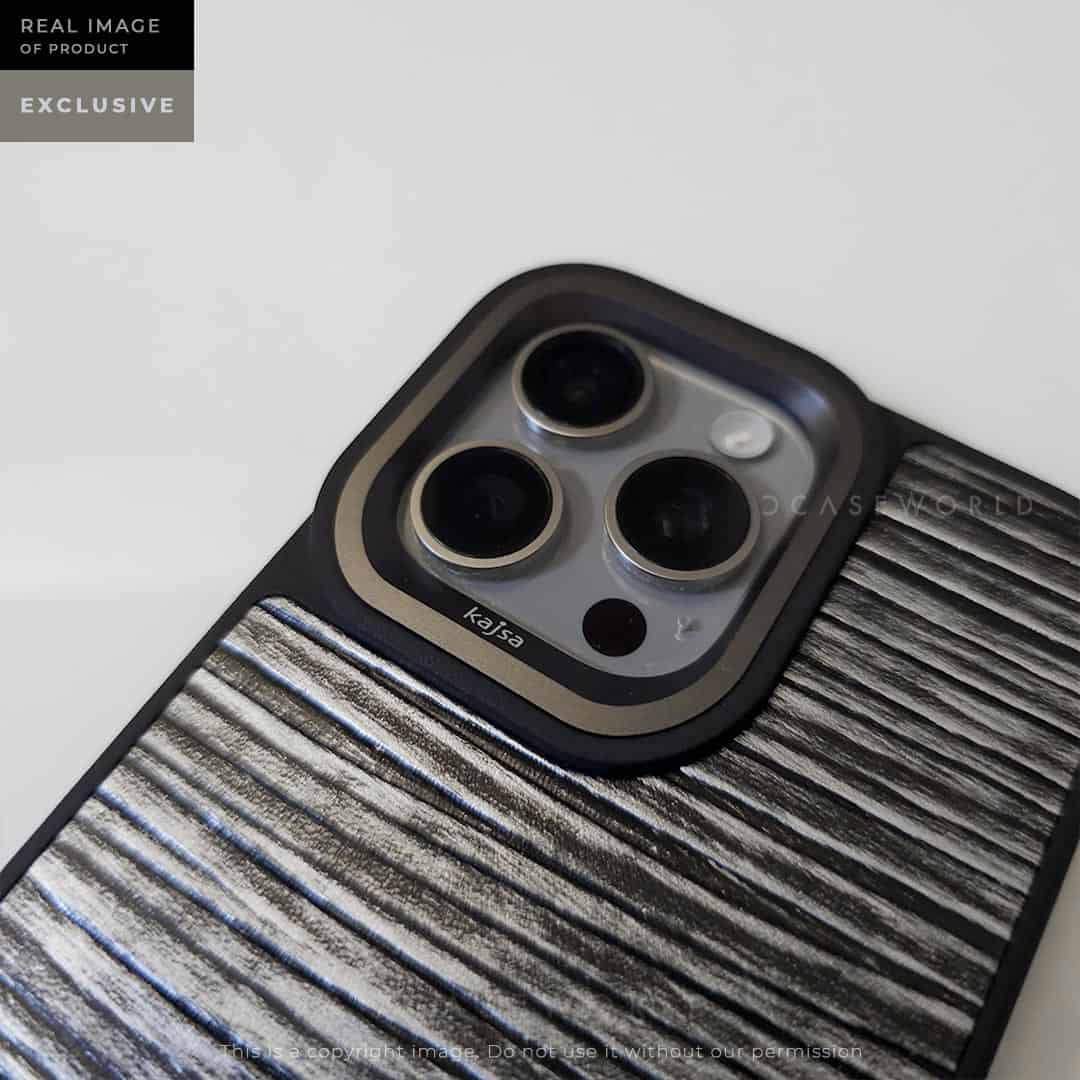 Kajsa Premium Leather Back in Black and Silver
