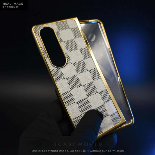 Checks with Chrome Sides and Glass Front Panel