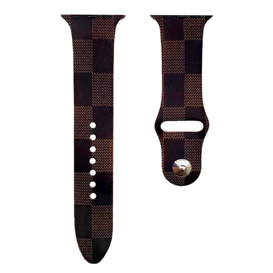Luxury Designer Square Pattern Silicone Band