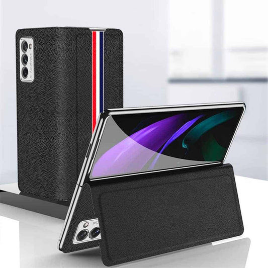 Z Fold 2 Flip Leather Luxury Case
