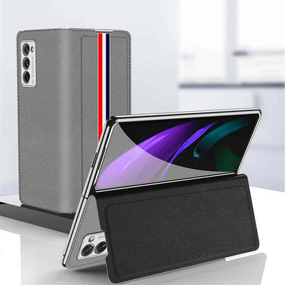 Z Fold 2 Flip Leather Luxury Case