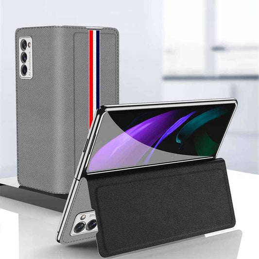 Z Fold 2 Flip Leather Luxury Case