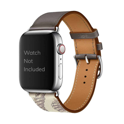 Double Tone Designer Leather Apple Watch Band