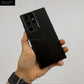 Premium Leather Back With Metal Chrome Camera Ring