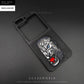 Leopard Embroidery Leather Back Case  – Z Flip 5