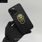 The Lion with Nuckle Snake Leather Back