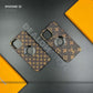 Logo Cut Luxury Designer Leather Case