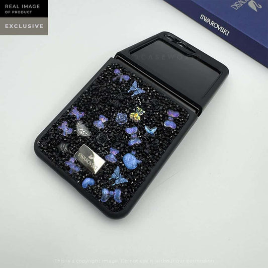 Luxury Black Stones Case – Z Flip 5