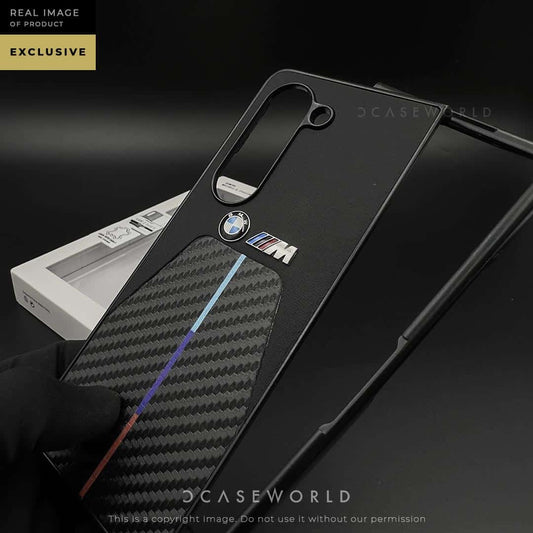 M Coupe  Carbon Fibre + Leather Case - Z FOLD 5