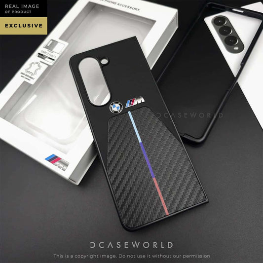 M Coupe  Carbon Fibre + Leather Case - Z FOLD 5