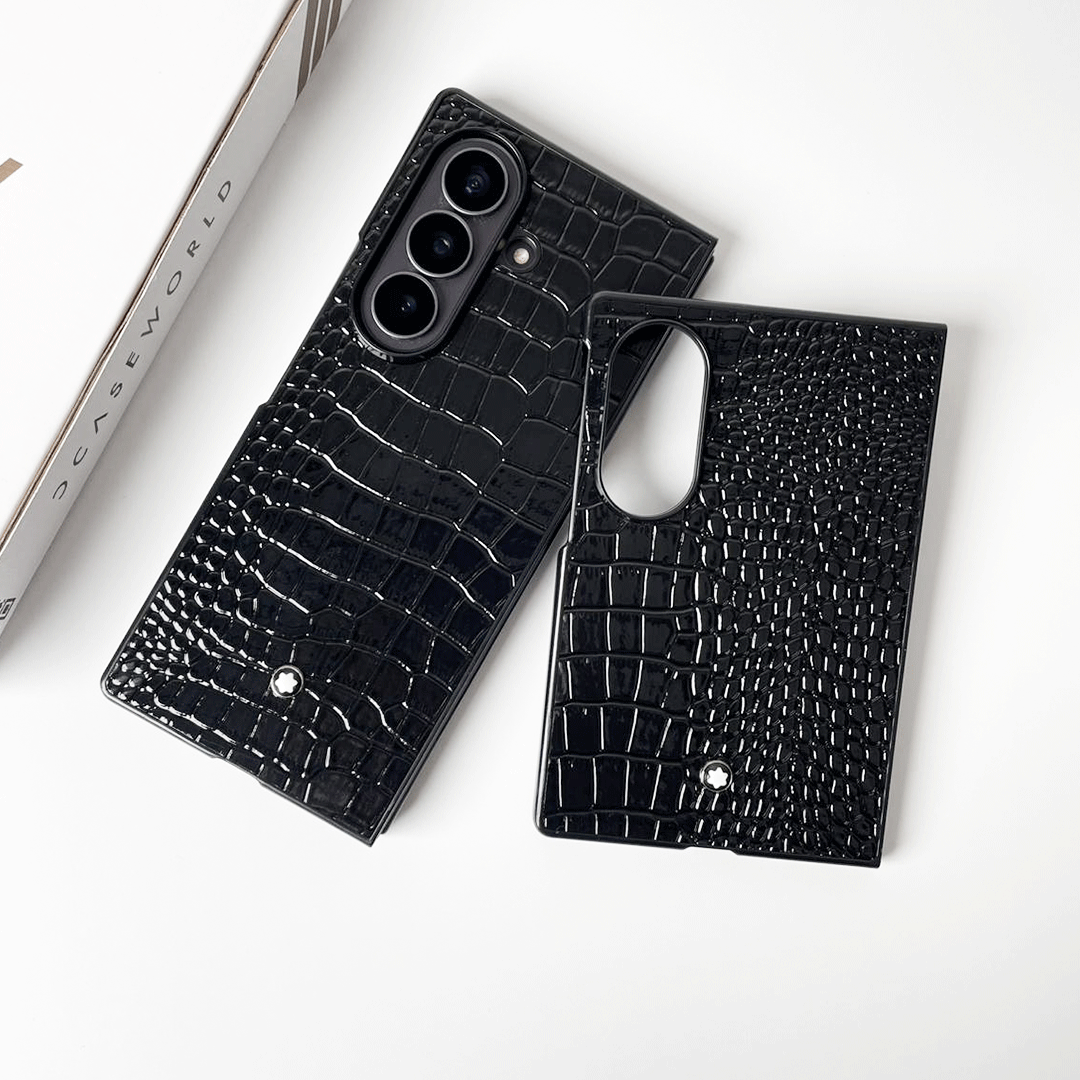 Luxury Croco Patent Leather Case