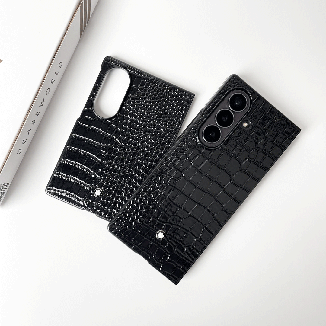 Luxury Croco Patent Leather Case