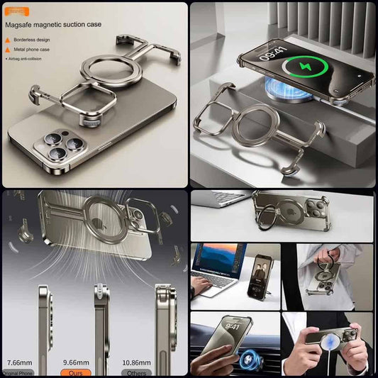 MagSafe Magnetic Suction BorderLess MetalCase