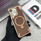 EvoEdge – Rimless Premium Leather & Aluminum Case with Magnetic Stand