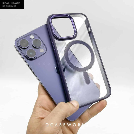 MagSafe Case with Metal Camera Ring - Purple