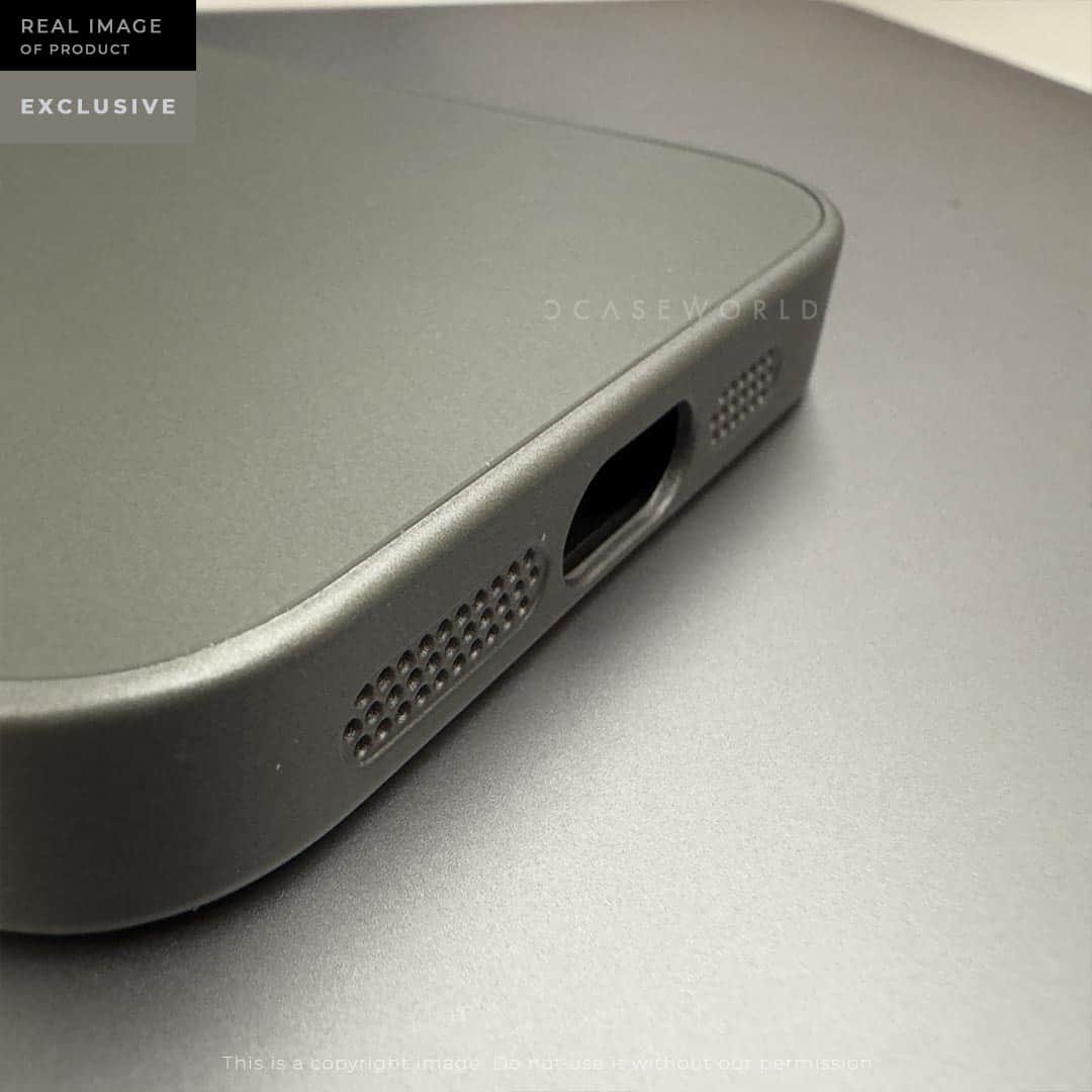 Glass Matte Titanium Grey Case with Camera Lens