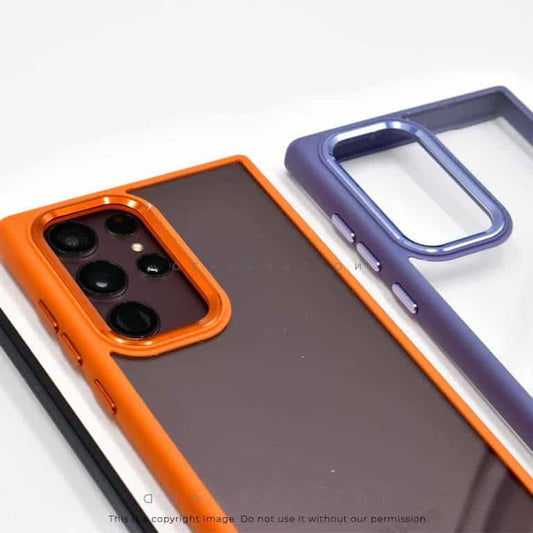 Galaxy Crystal Clear Metal Camera Frame Case