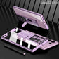Metal Stand with Carbon Fiber Camera Ring Clear Case