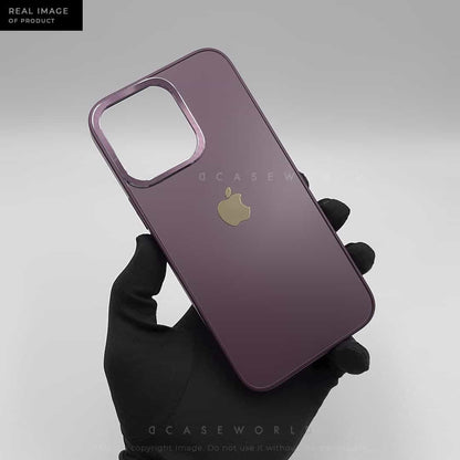 Metallic Matte Case with Golden Logo