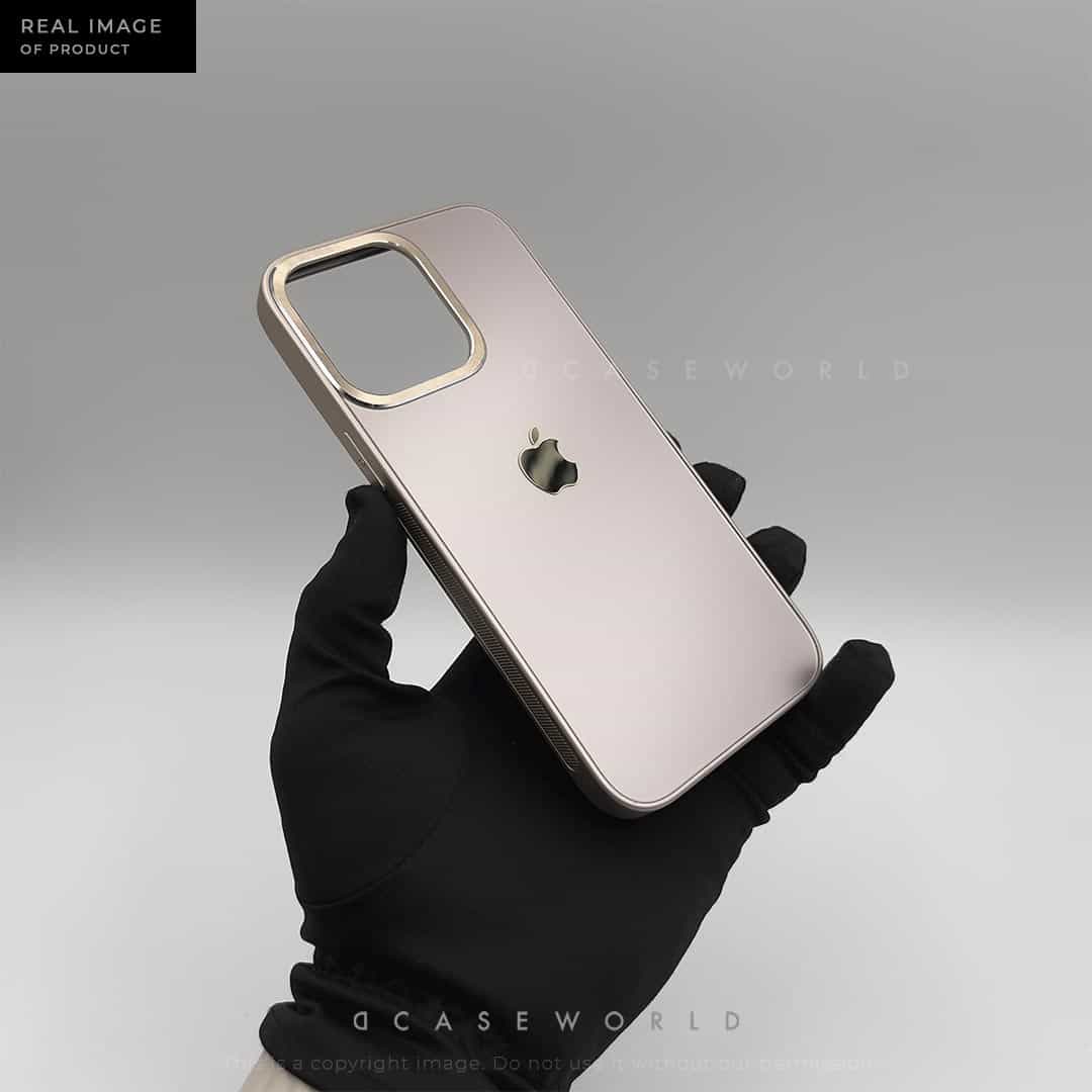 Metallic Matte Case with Golden Logo
