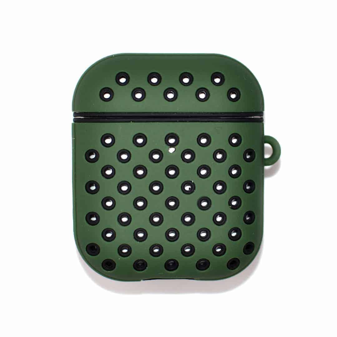 Sporty Dotted Silicone AirPods Case - FRRI Red