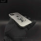 Silver/Gold Carbon Fiber Case with Engraved Sides