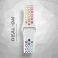 Multi-Color NK Apple Watch Band - White